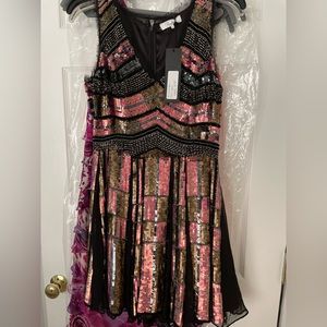 SEQUINED Parker Sonia Cocktail / Party Dress